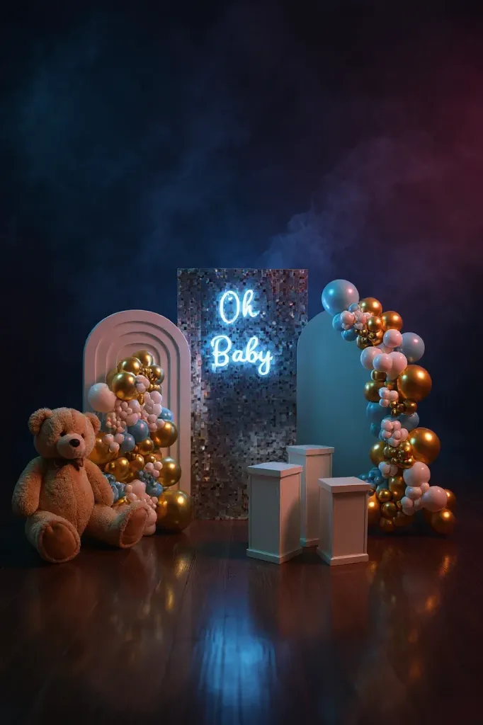 Oh Baby Luxe Baby Shower Backdrop Package